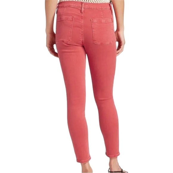 Frame Denim Le Bardot High Rise Skinny Ankle Jeans in Cherry Size 28 - Picture 2 of 14